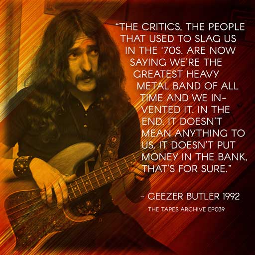 Geezer Butler quote