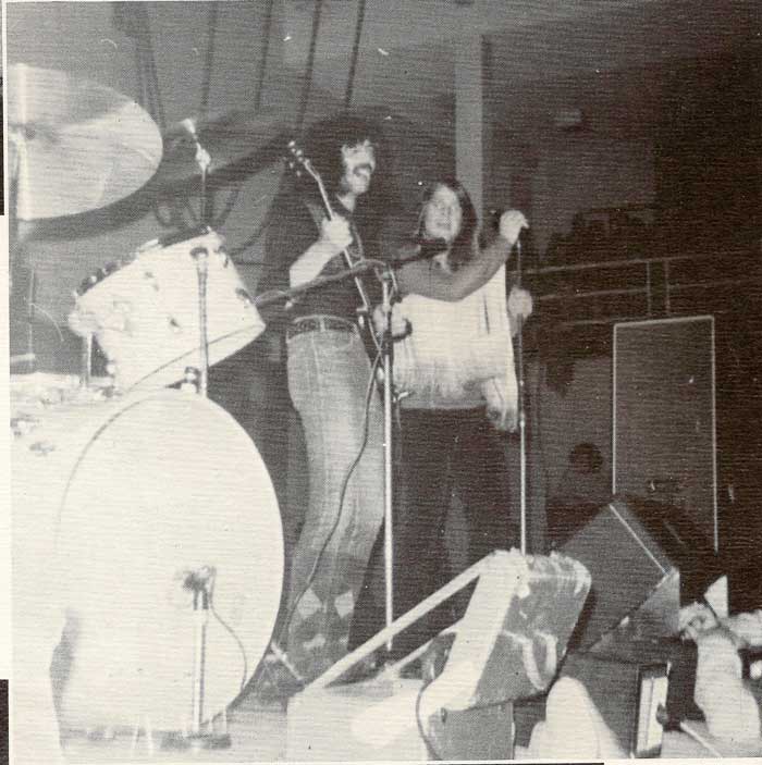 Tony Iommi and Ozzy Osbourne performing at Union Catholic High school in 1971