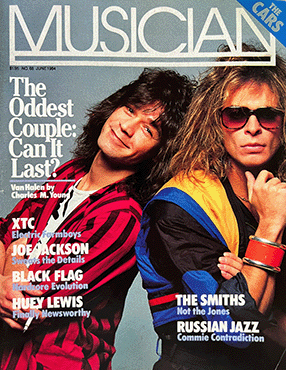 Musician Magazine cover with Eddie Van Halen and David Lee Roth